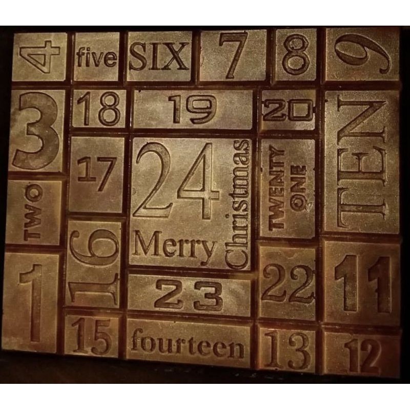 Calendrier de l'Avent - Chocolat au lait feuillantine