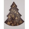 Plaque Sapin en chocolat noir